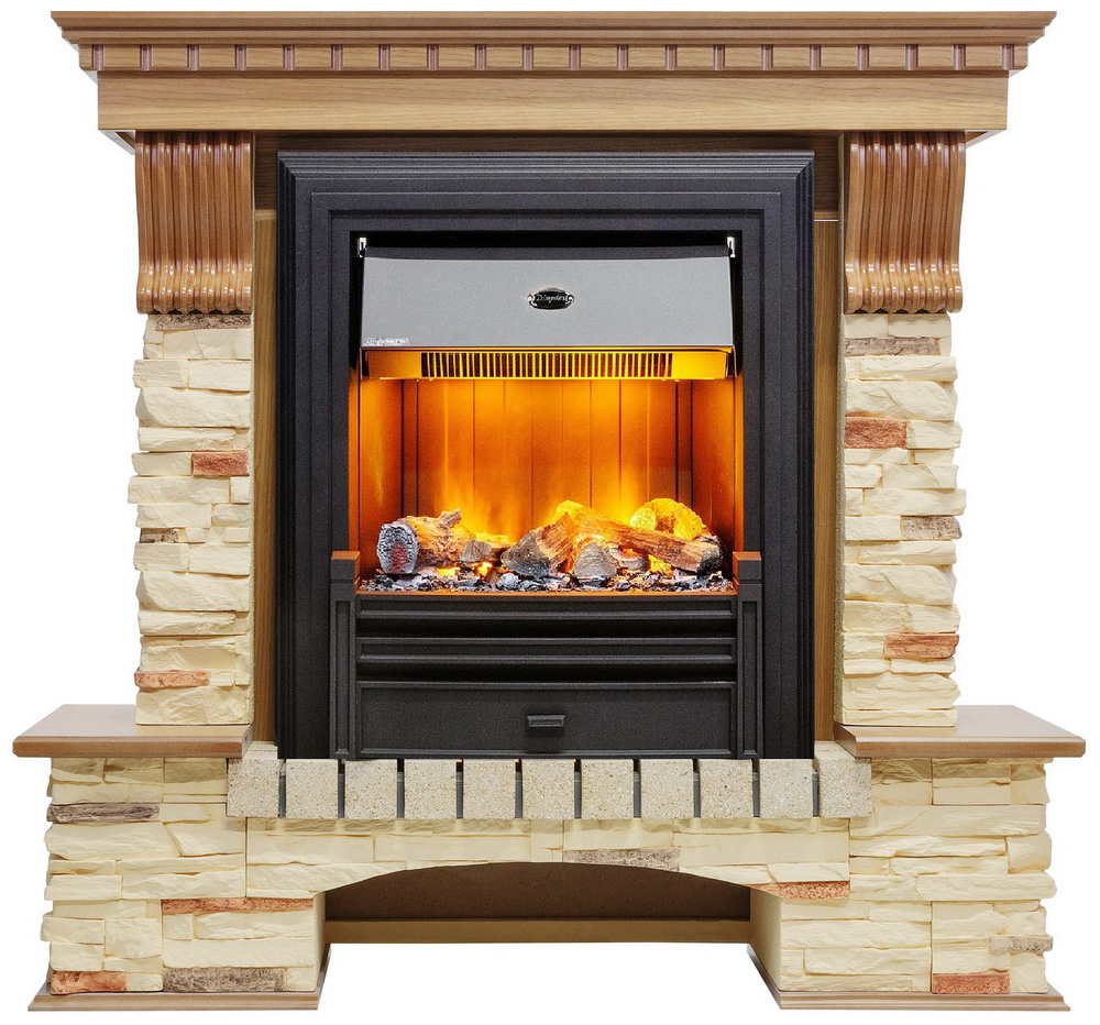 Изображение товара Электрический каминокомплект Dimplex Pierre Luxe с эффектом Opti-Myst и обогревом