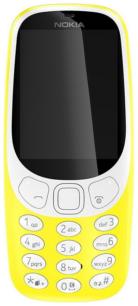 Мобильный телефон Nokia 3310 DS (2017) желтый цена и фото