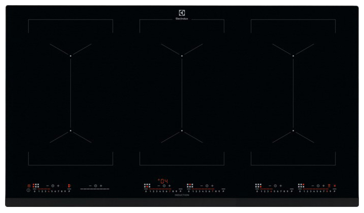 Изображение товара Электрическая варочная панель Electrolux EIV 9467 с сенсорным управлением и 6 индукционными конфорк