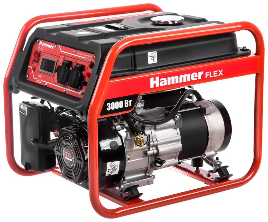 Изображение товара Бензоэлектростанция Hammer Flex GN 3000 2.8 кВт для резервного питания