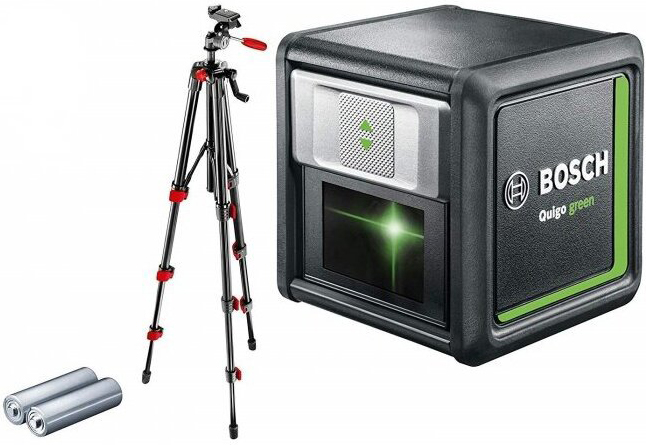 цена Лазерный нивелир Bosch Quigo Green + tripod 0603663C01