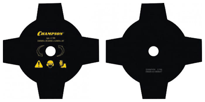 

Нож для жесткой травы Champion 4/230/25,4 (тип А) (125R,235R,FS55,80,85,100,120,FR85,350,450) C5105