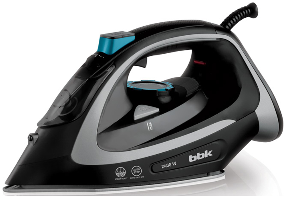 Изображение товара Утюг BBK ISE-2405 черный/серебро Изображение товара Утюг BBK ISE-2405 черный/серебро
