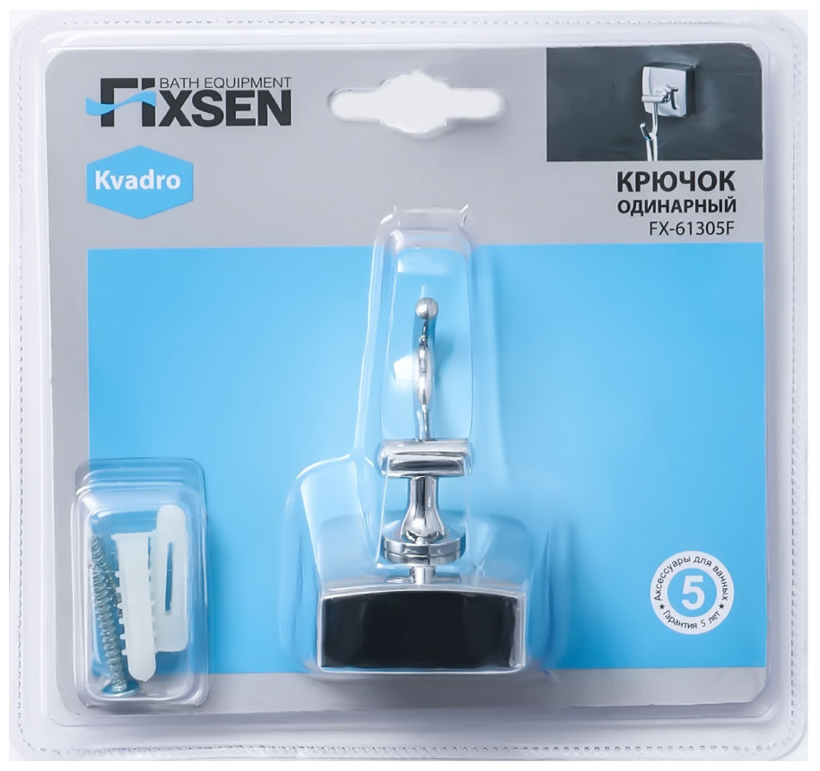 Изображение товара Крючок Fixsen Kvadro, одинарный (FX-61305F)
