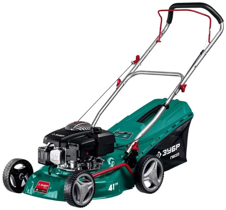 Изображение товара Газонокосилка Зубр бензиновая, 410 мм, 3.5 л.с. (ГБ-410)