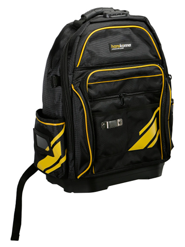 Изображение товара Рюкзак для инструментов Hanskonner HKBP0161, кодовый замок, 61 карман, пластиковое дно, органайзер pat.