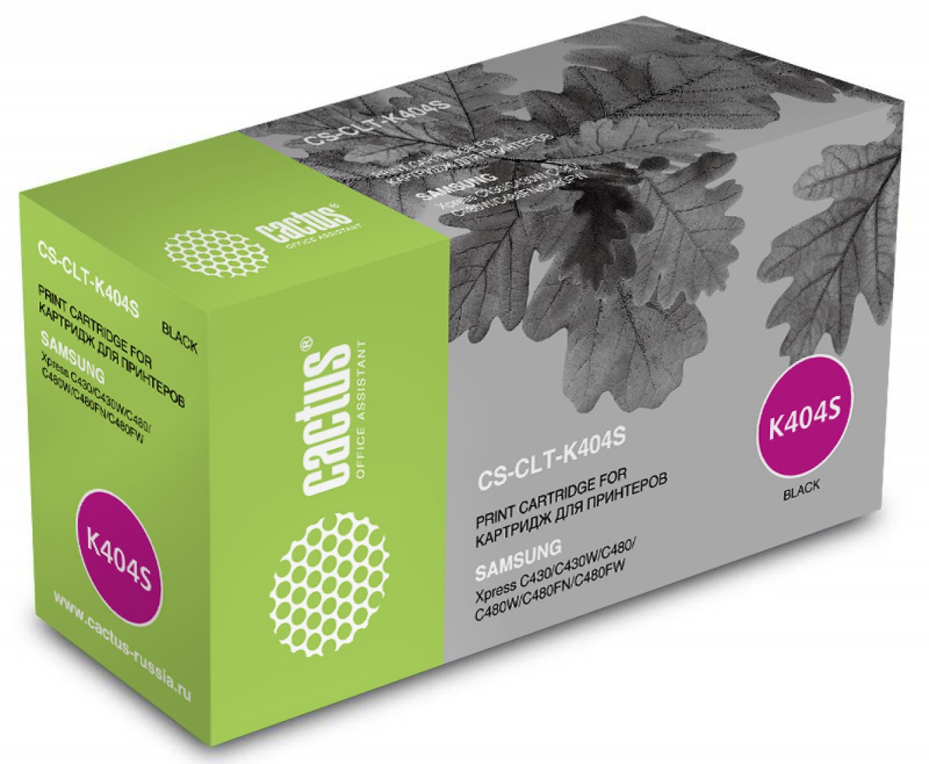 Изображение товара Картридж лазерный Cactus CS-CLT-K404S черный для Samsung 1500 страниц