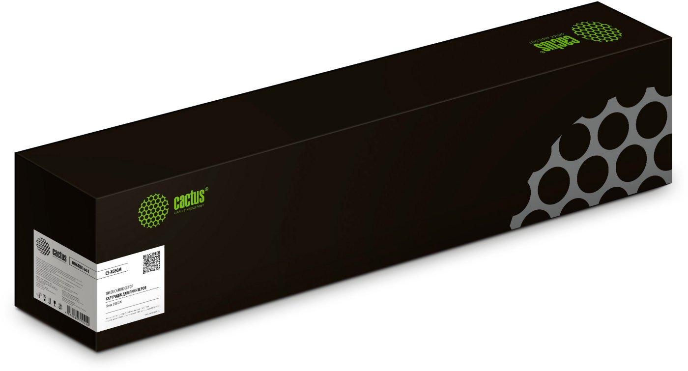 Изображение товара Картридж лазерный Cactus CS-XC60M пурпурный для Xerox C60 C70 34000 страниц