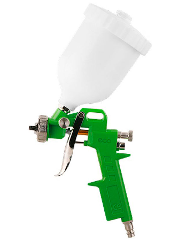 Изображение товара Краскораспылитель Eco SG-1000 (HVLP, сопло ф 1.5 мм, верхний бак 600 мл) (SG-1000H15U)