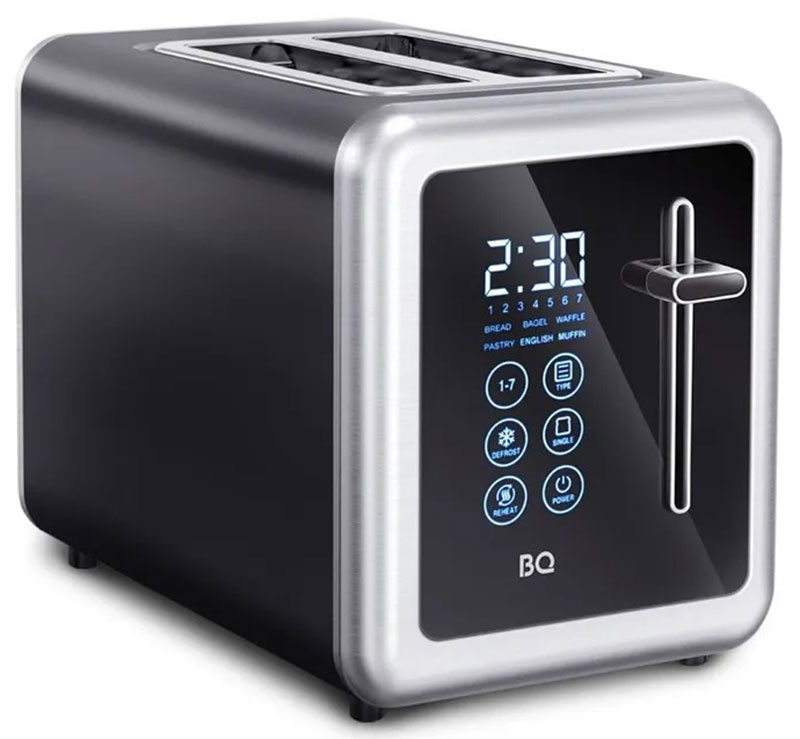 Изображение товара Тостер BQ T4002, стальной/черный