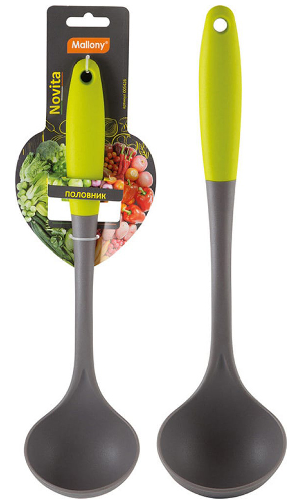 Изображение товара Половник Mallony Novita нейлоновый с цветной ручкой из TPR (005426)