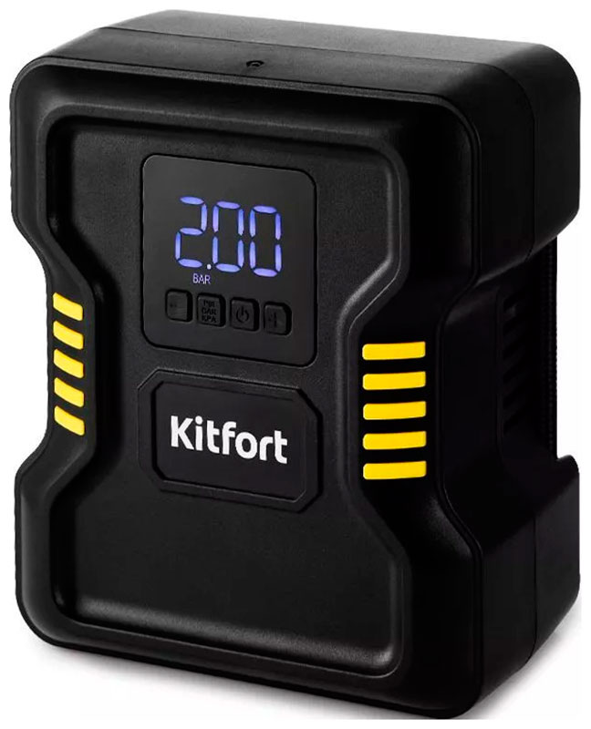 Изображение товара Автомобильный насос Kitfort КТ-6035 с дисплеем и фонариком