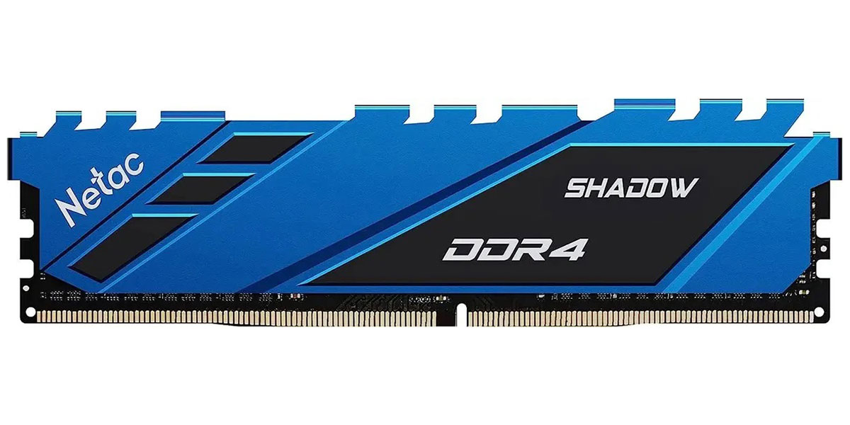 Изображение товара Оперативная память Netac DDR4 16GB 2666Mhz Shadow Shadow Blue (NTSDD4P26SP-16B)