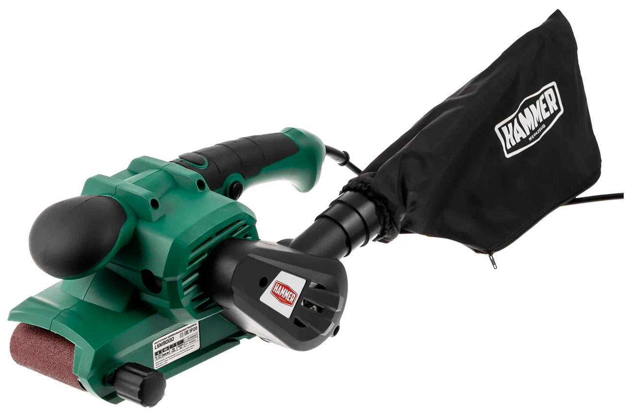 

Ленточная шлифовальная машина Hammer LSM900D, 900 Вт, 290 м/мин, лента, 457x75 мм