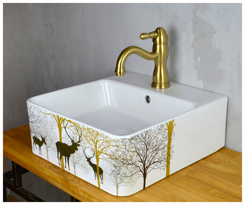 Изображение товара Смеситель для раковины Bronze de Luxe TIFFANY 1901BR бронза керамический картридж