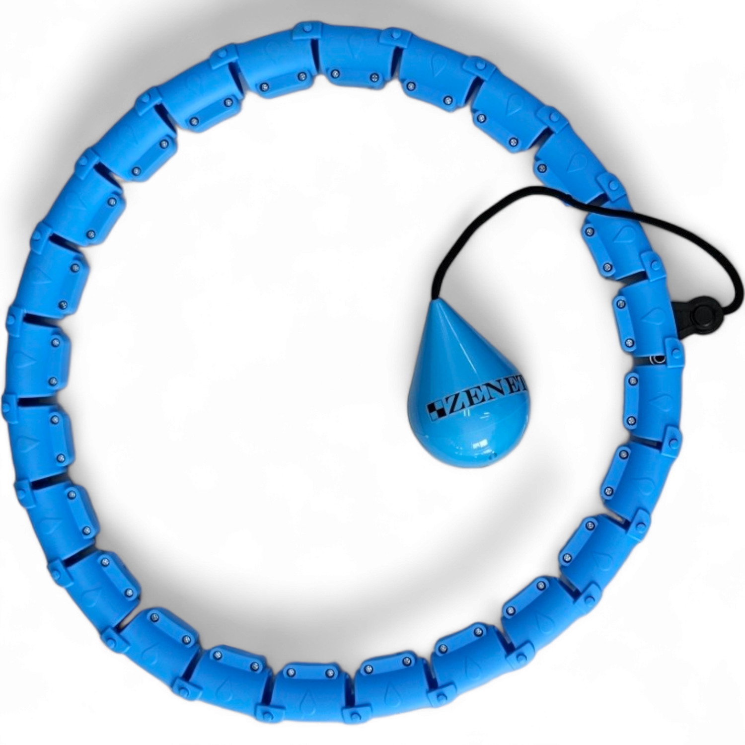 Изображение товара Массажный обруч с утяжелителем Zenet ZET-605 голубой