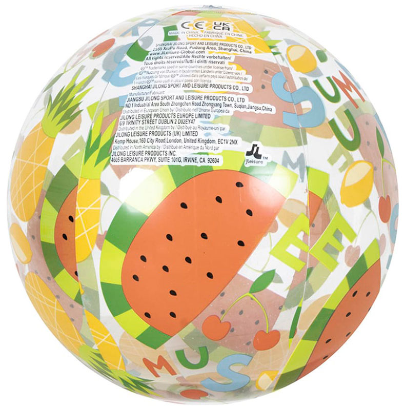 Изображение товара Мяч надувной SunClub 53012, пляжный модный, 50 см в ассортименте (107399)