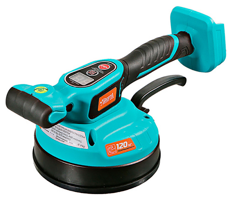 Изображение товара Виброприсоска аккумуляторная для укладки плитки Sturm! TV18120 (18 В, 1BatterySystem 120 кгd=160 мм, без АКБ и ЗУ)