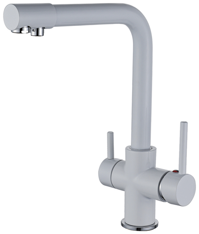 

Смеситель для кухни с подключением фильтра для воды D-Lin белый (D159315-1C)