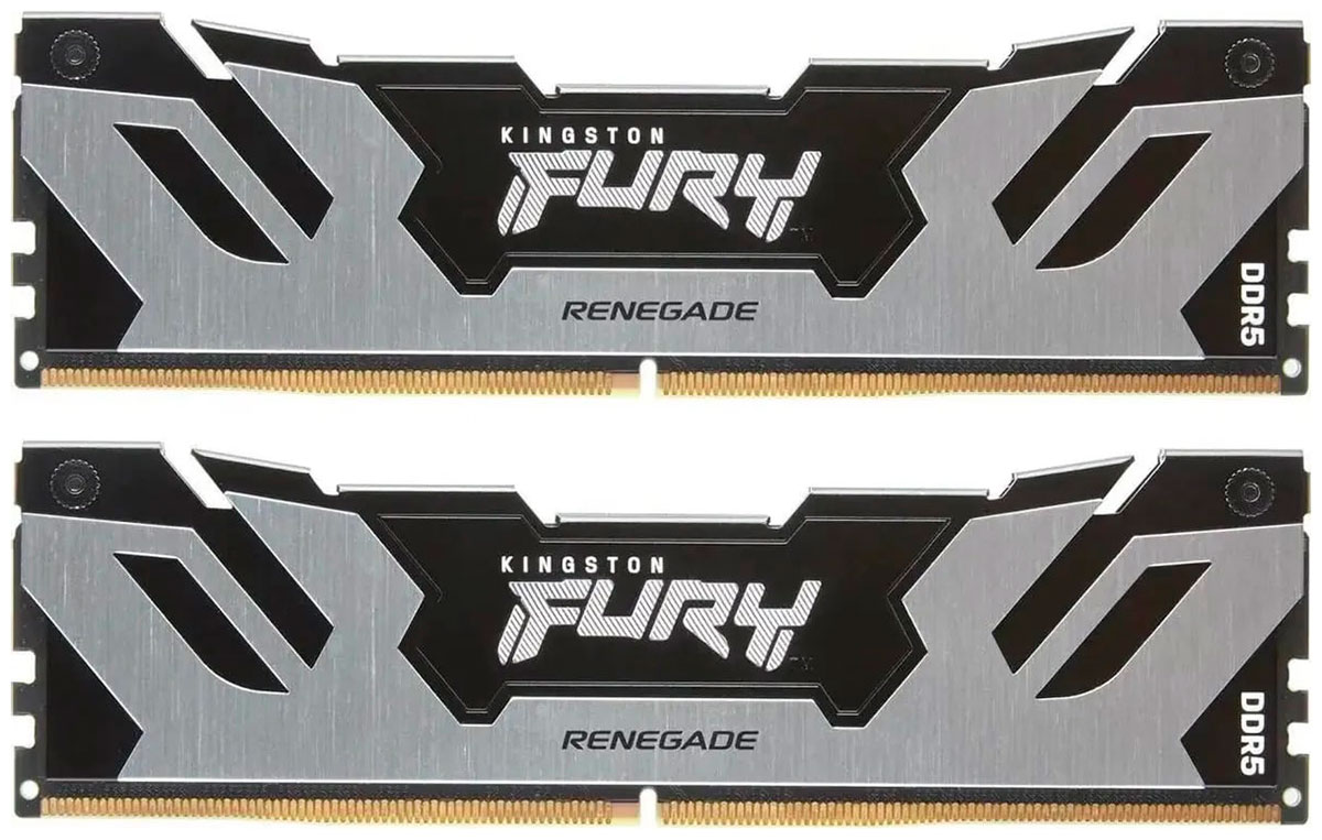 Изображение товара Оперативная память Kingston DDR5 96GB (2x48GB) 6400MHz FURY Renegade Silver/Black (KF564C32RSK2-96)