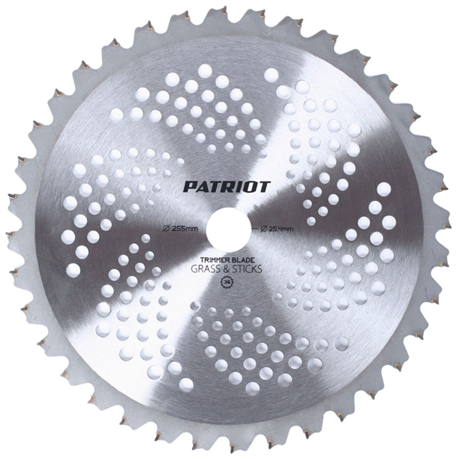 

Нож для триммера Patriot TBM-36 (D=255x25.4 мм, 36 твердосплавных зубьев) 809115221