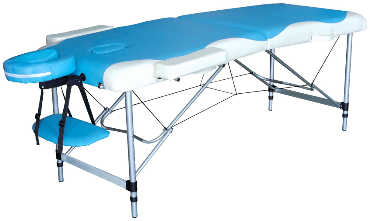 Изображение товара Массажный стол DFC NIRVANA Elegant DELUXE, цвет голубой с бежевым (TS2010_TB2)