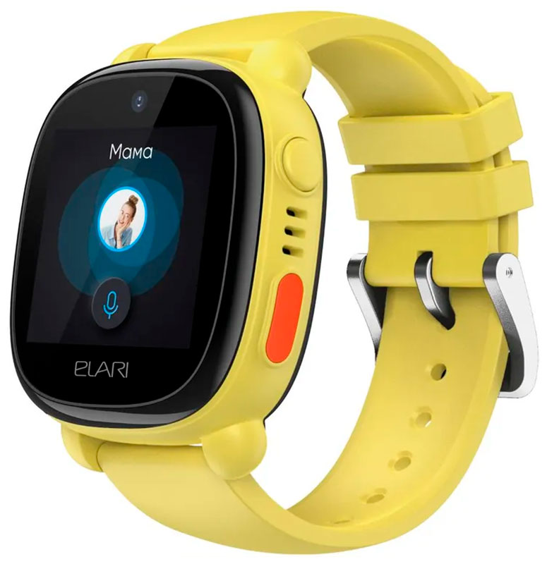 Изображение товара Детские часы-телефон Elari 4G Lite желтые (KP-4G-L-YEL)