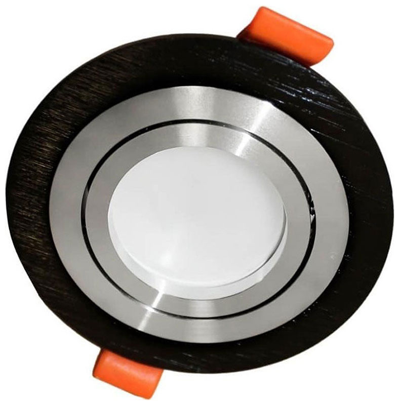 Изображение товара Встраиваемый светильник Lumina Deco Duka LDC 8062-D90 BK+SL для современного интерьера