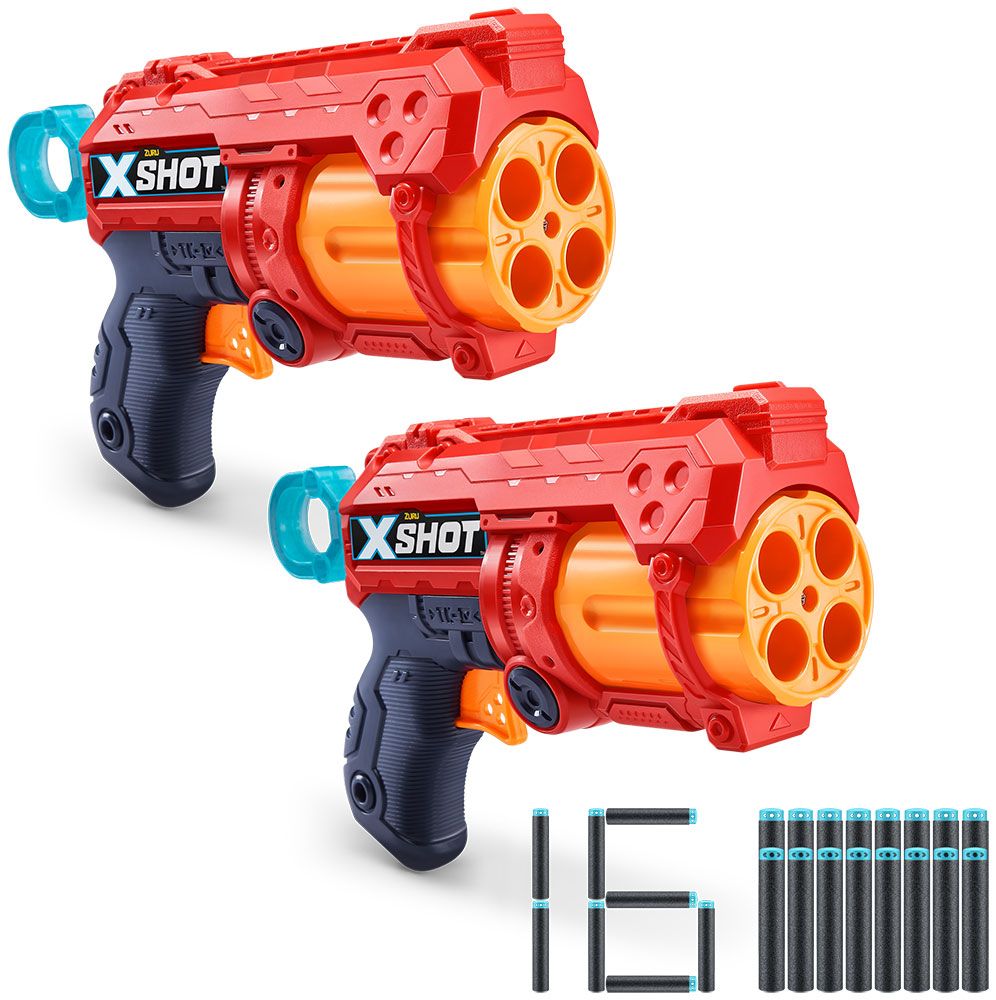 Изображение товара Игровой набор Бластер Zuru X-Shot EXCEL FURY 2 шт, мишень 3 шт, стрелы 16 шт