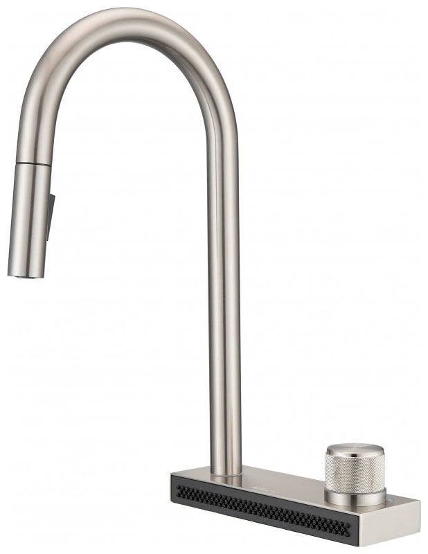 Изображение товара Смеситель для кухни с вытяжной лейкой и каскадным душем Milacio Ultra (MCU.556.SS), сталь нержавеющая