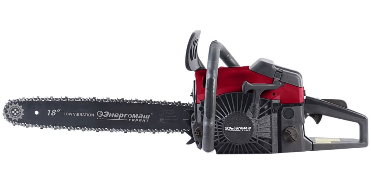 Изображение товара Бензопила Энергомаш ГАРАНТ БП1-52, 2.9 кВт, шина 18", 72 звена, шаг цепи 0.325"