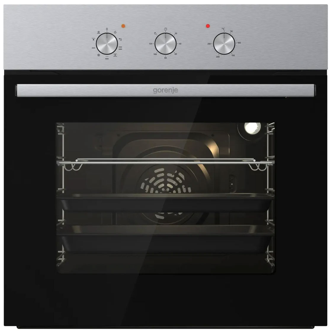 Изображение товара Электрический духовка Gorenje BO6727E03NX с конвекцией грилем и паровой очисткой 73 л