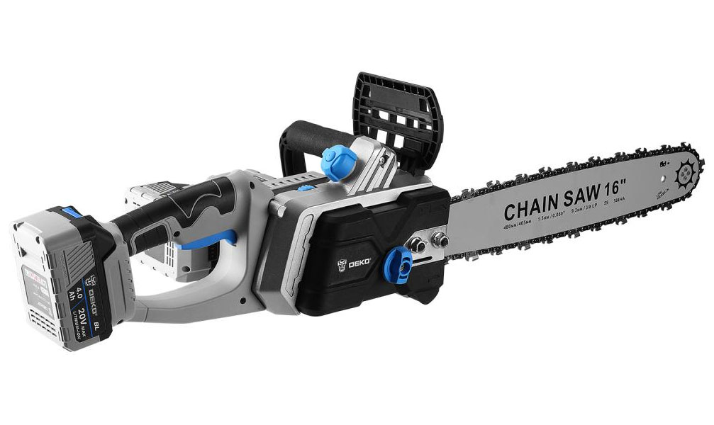 Изображение товара Цепная пила Deko DKCHS 40 PRO, аккумулятор, 16", 2 аккумулятора