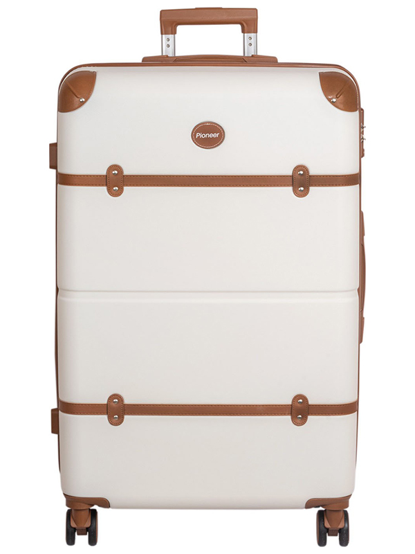 Изображение товара Чемодан Pioneer Retro PS-04328 90 л бежевый с TSA замком и 4 колесами