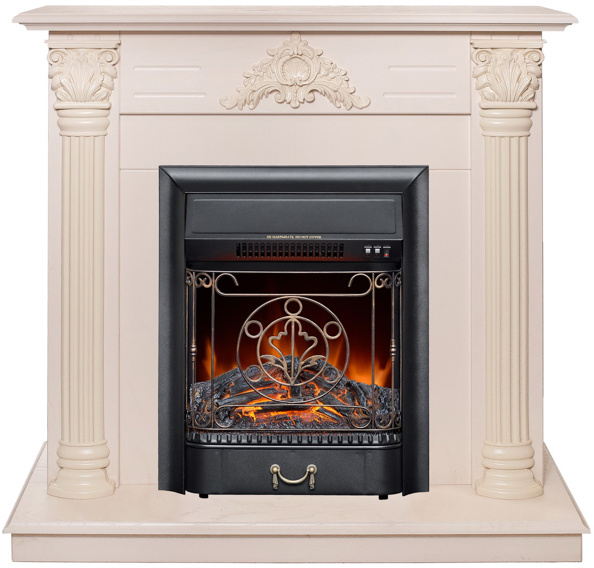 

Каминокомплект Realflame STEFANIA STD/EUG + MAJESTIC LUX BL, Слоновая кость