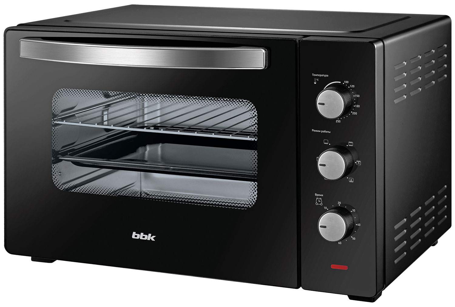 Изображение товара Мини печь BBK OE4037M черный 30л мощность 1600Вт