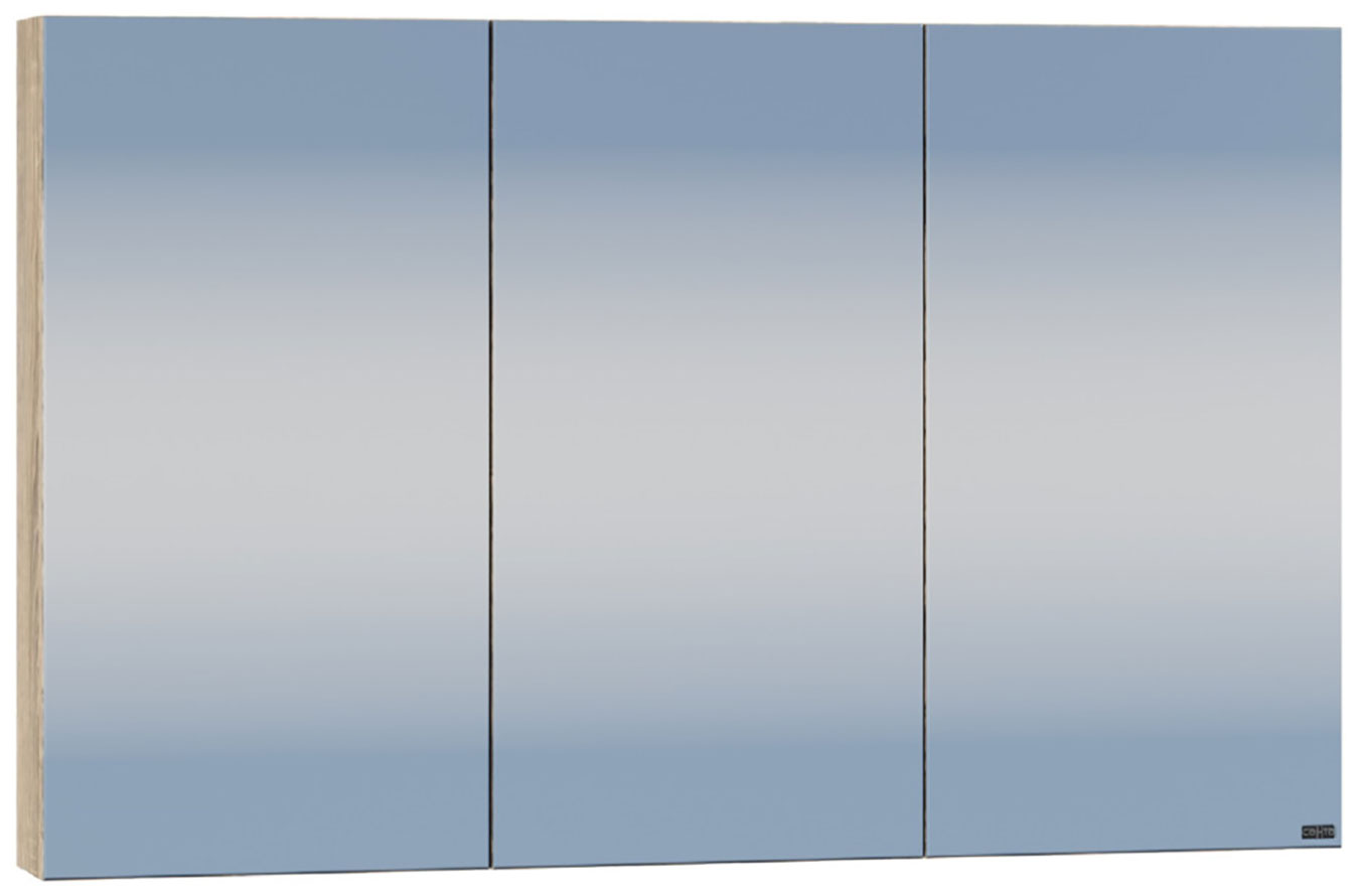 Изображение товара Зеркальный шкаф СаНта Марс 120 янтарный компактный влагостойкий