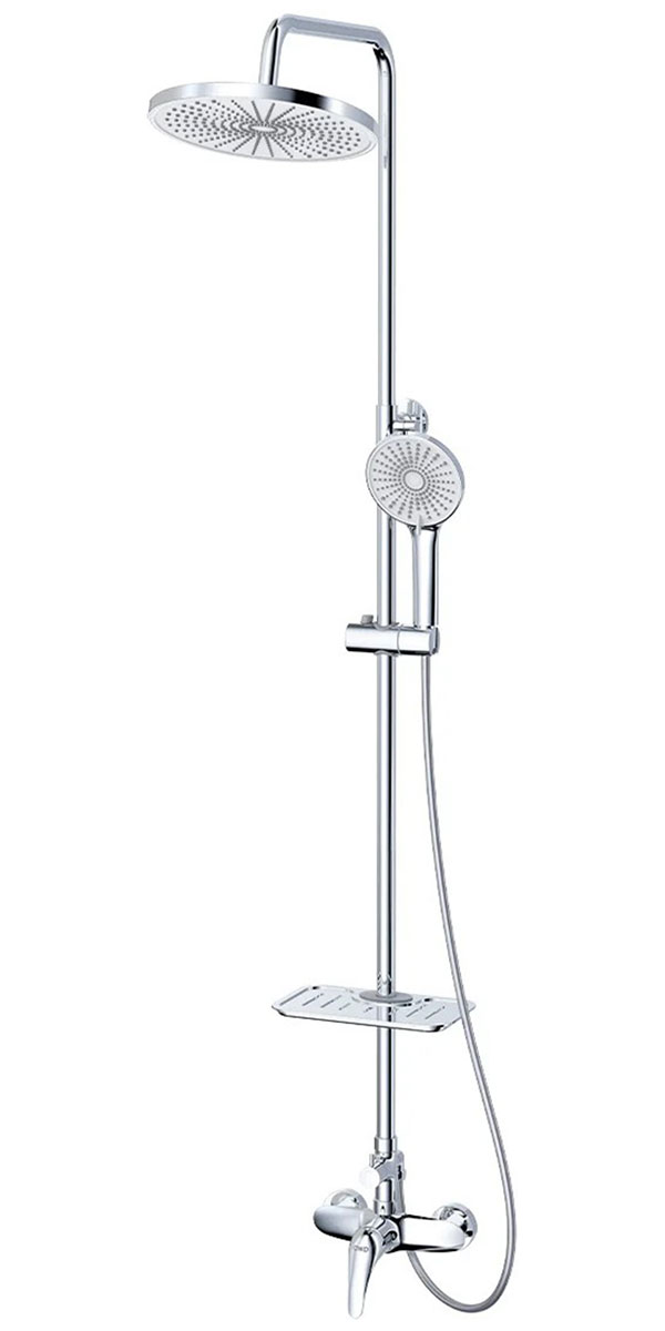 Изображение товара Душевая система AWP Agura (S0760C) с тропическим душем, без излива, хром