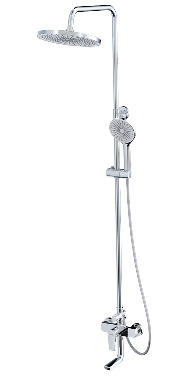 Изображение товара Душевая система AWP Tulos S2662C с тропическим душем и поворотным изливом, хром
