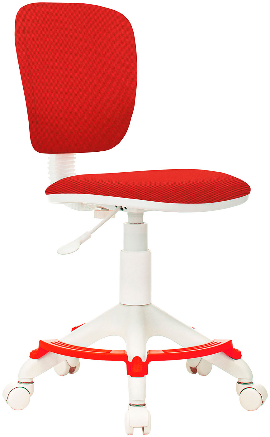 Изображение товара Кресло детское Бюрократ CH-W204/F, красный (26-22), крестовина пластик (белый), подставка для ног пластик