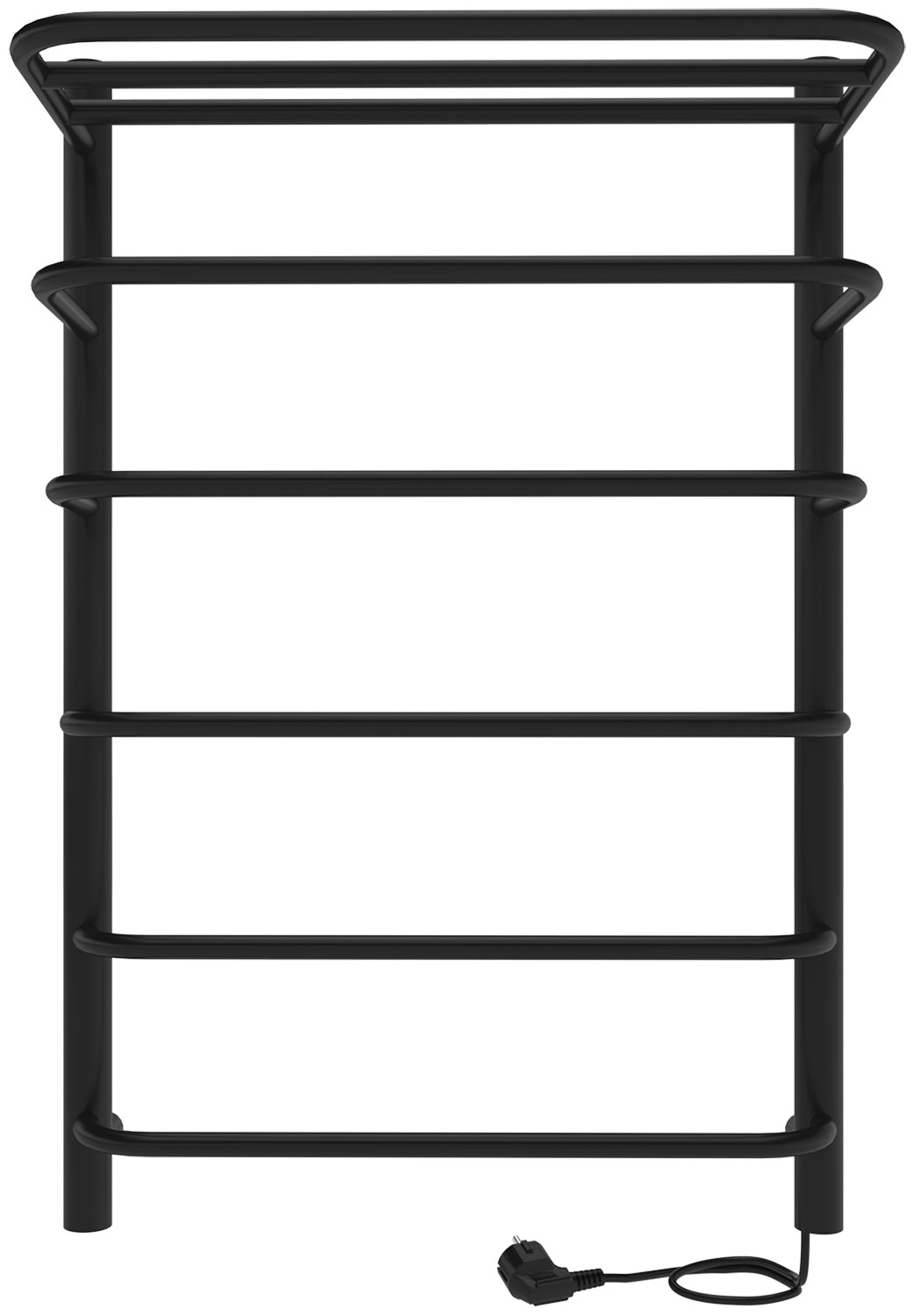 Изображение товара Электрический полотенцесушитель Indigo Hit с полкой 80x52.5 см черный муар