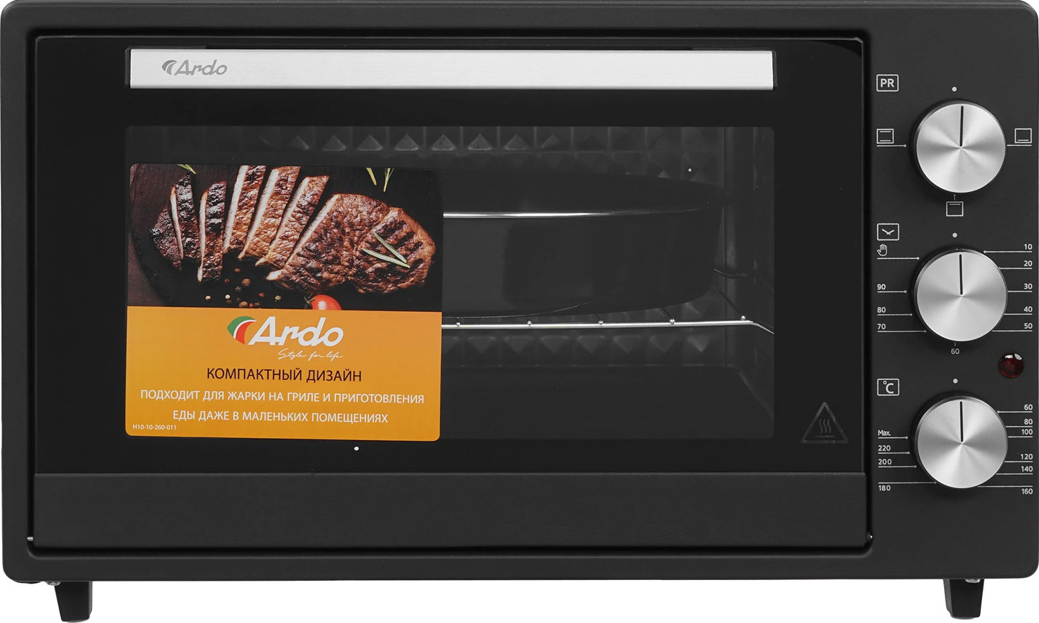 Изображение товара Мини-печь Ardo MO3831A2 38 л электрическая с таймером и 3 режимами работы
