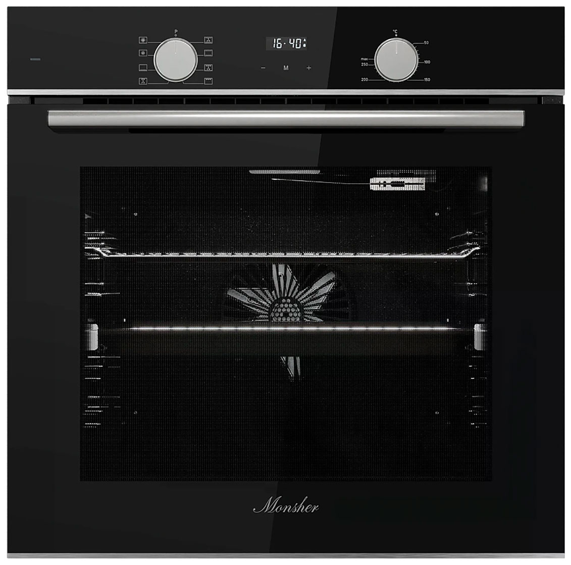 Изображение товара Электрический духовой шкаф Monsher MOE 6008 Acier с 8 режимами работы