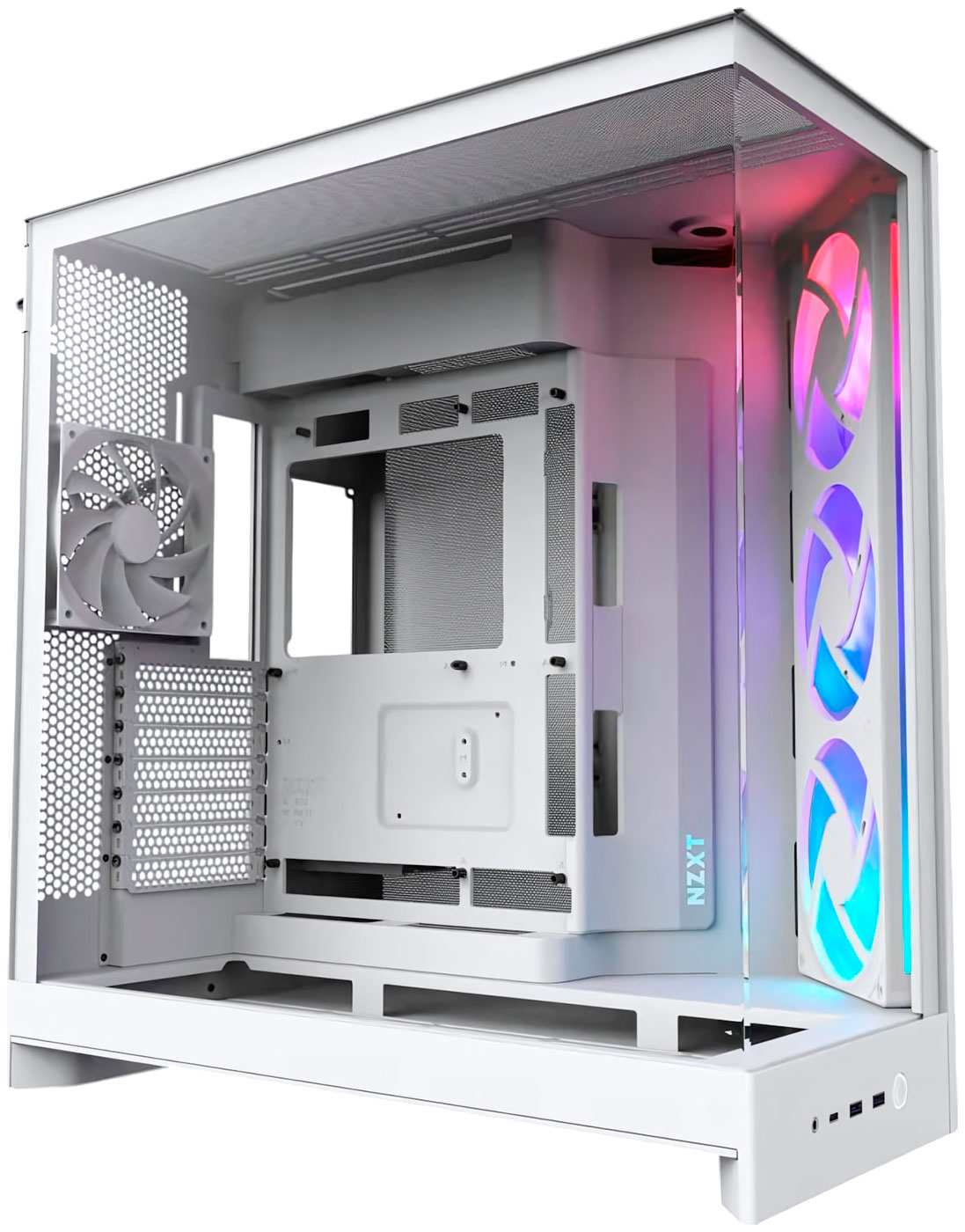 Изображение товара Компьютерный корпус NZXT H9 Flow RGB (2025) White (CM-H92FW-R1)
