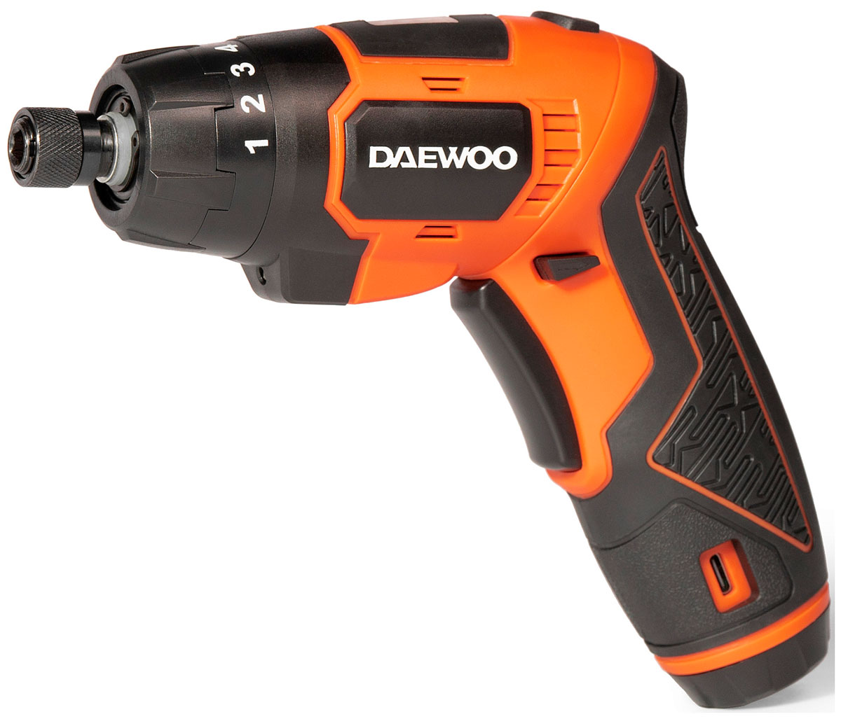 Изображение товара Аккумуляторная отвертка Daewoo DAA 3620Li Plus с набором 24 бит и USB Type-C