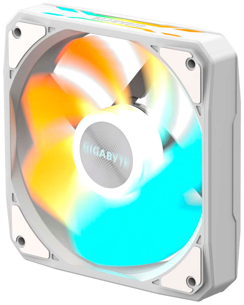 Изображение товара Комплект из 3 вентиляторов Gigabyte EZ CHAIN FAN 120 ICE с RGB подсветкой