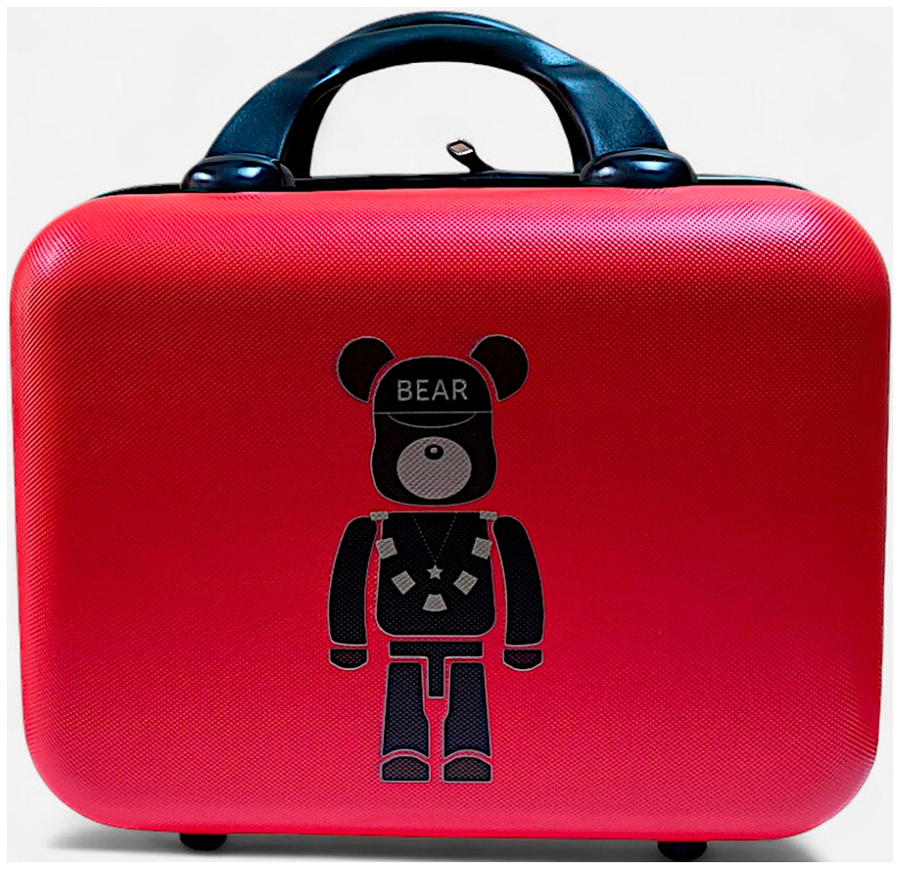 Изображение товара Дорожная сумка с принтом Медведь Lats Бьюти кейс красная объем 12 л