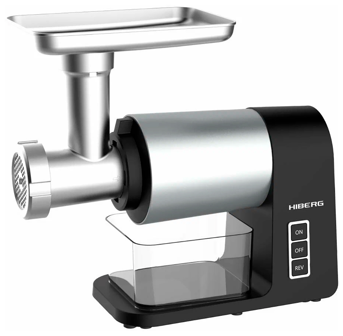 

Мясорубка Hiberg MG 990 BS, Черный/серый