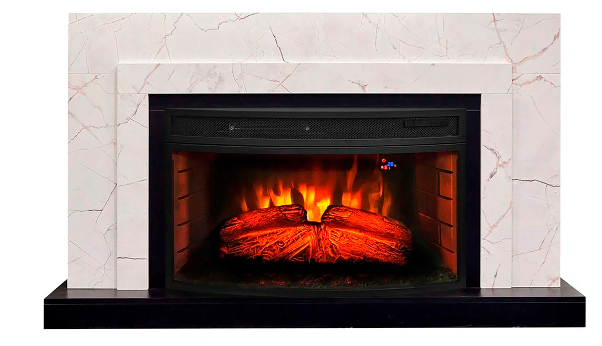 

Каминокомплект Realflame НОРМАН R 33W ЛДСП + FIRESPACE 33W IR, Мрамор