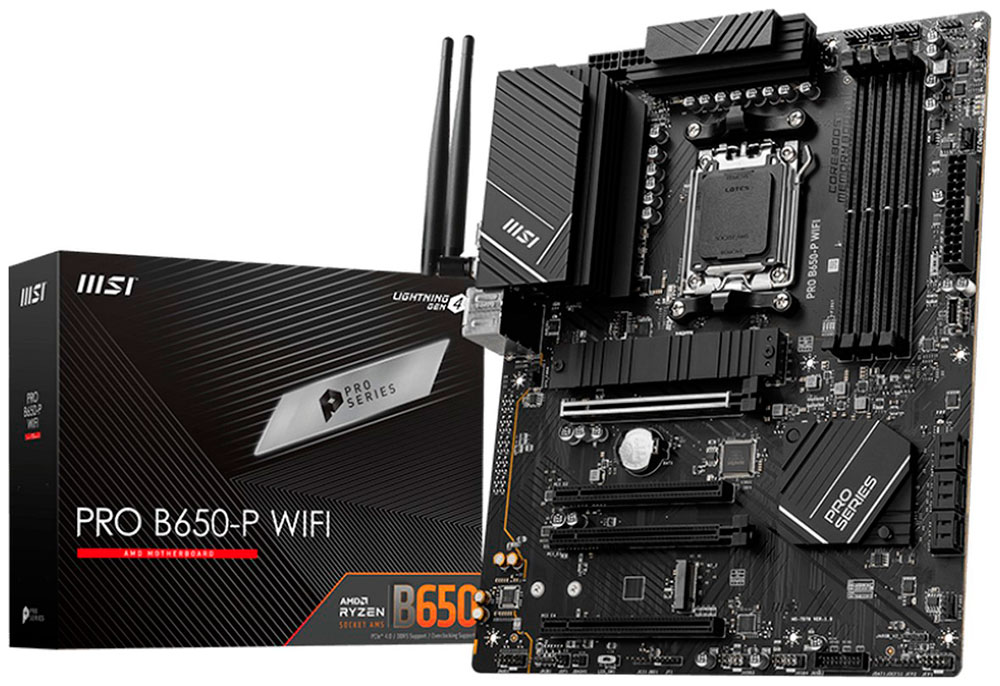 Изображение товара Материнская плата MSI PRO B650-P WIFI AM5 DDR5 ATX